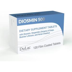 imageDulc  Diosmin 500 with Horse Chestnut Butchers Broom Red Grape ampamp Hesperidin  Dietary Supplement  80 Tablets  Made in Italy120 Tablets